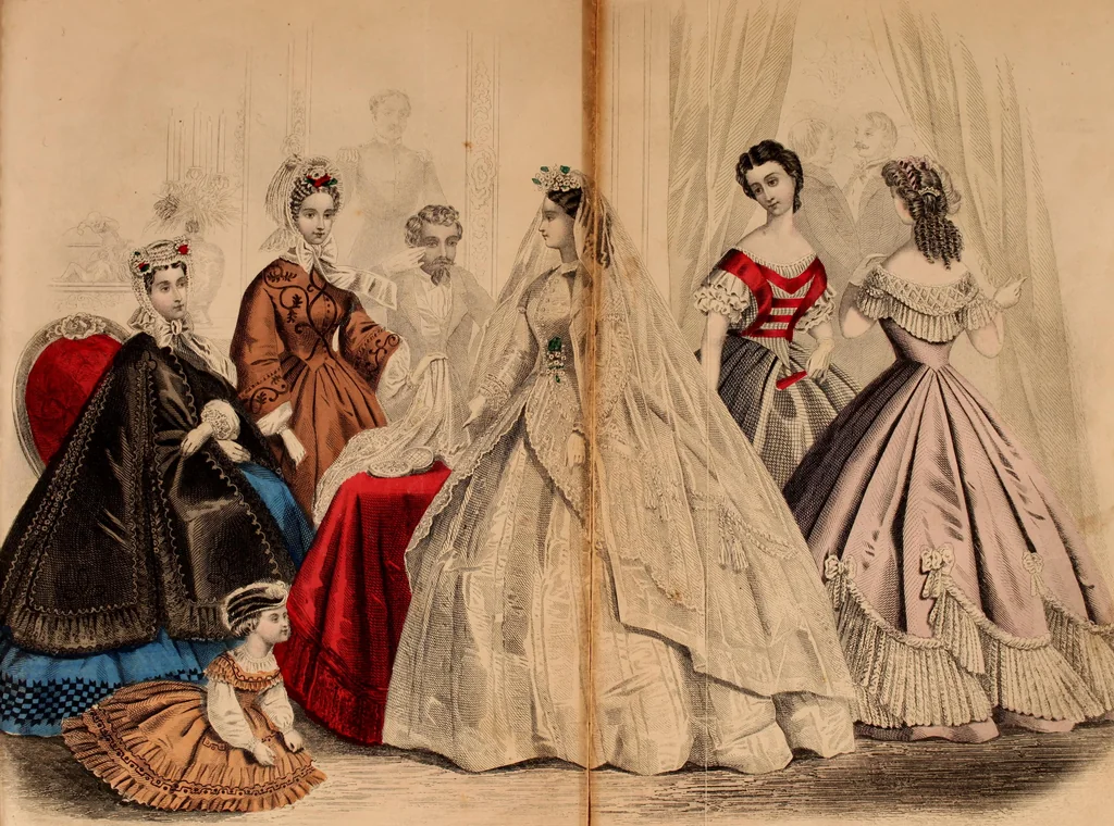 An illustration from Godey's lady's book 1863 Jan -June; Jul - Dec, 1863, leaf 487
