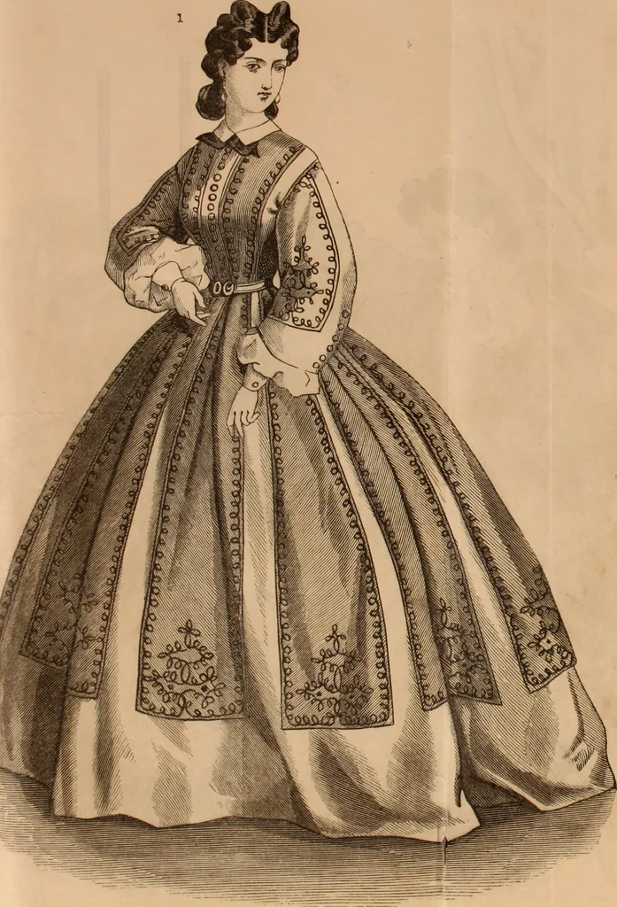 An illustration from Godey's lady's book 1863 Jan -June; Jul - Dec, 1863, leaf 489