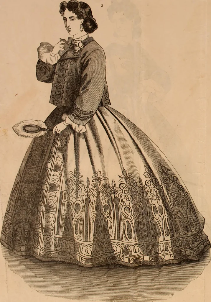 An illustration from Godey's lady's book 1863 Jan -June; Jul - Dec, 1863, leaf 490