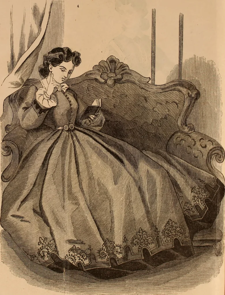 An illustration from Godey's lady's book 1863 Jan -June; Jul - Dec, 1863, leaf 490