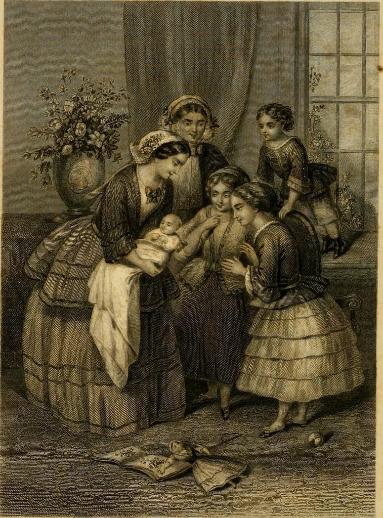 An illustration from Godey's lady's book 1863 Jan -June; Jul - Dec, 1863, leaf 610