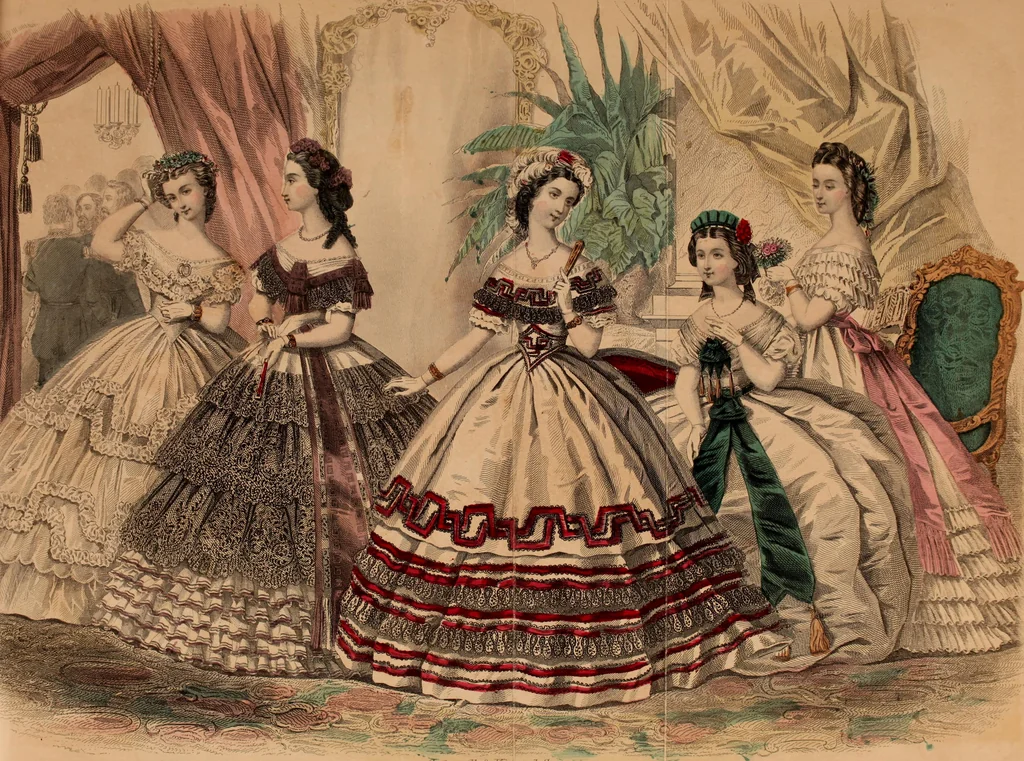 An illustration from Godey's lady's book 1863 Jan -June; Jul - Dec, 1863, leaf 613