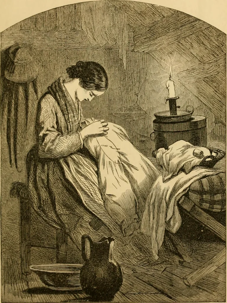 An illustration from Godey's lady's book 1863 Jan -June; Jul - Dec, 1863, leaf 617