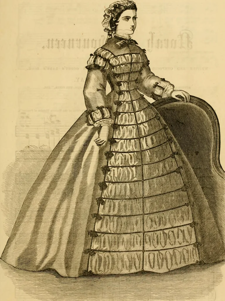 An illustration from Godey's lady's book 1863 Jan -June; Jul - Dec, 1863, leaf 619