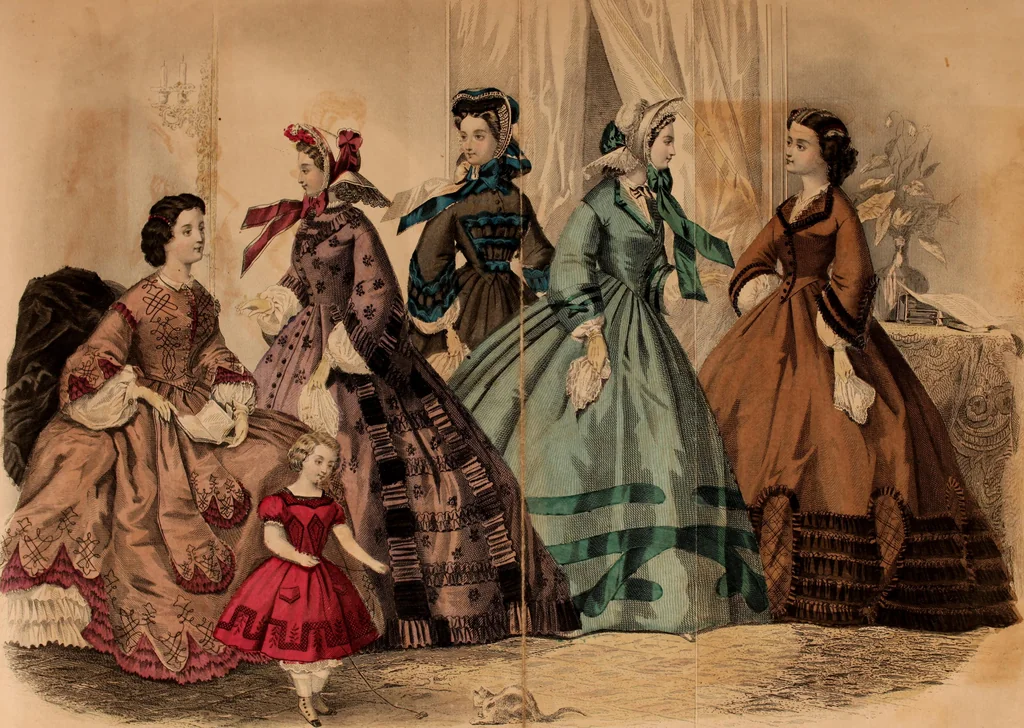 An illustration from Godey's lady's book 1863 Jan -June; Jul - Dec, 1863, leaf 715