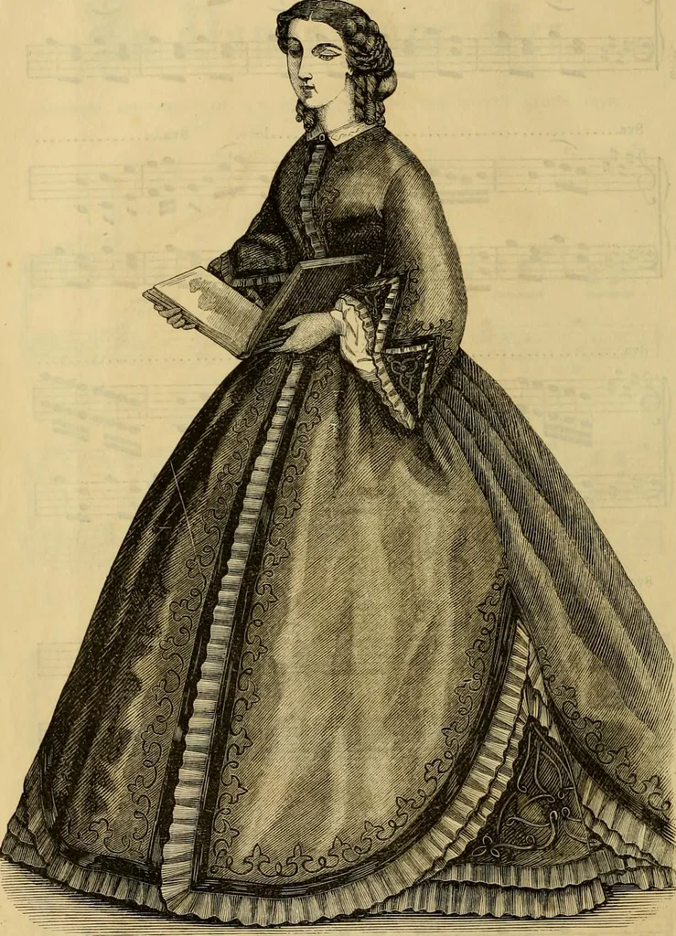 An illustration from Godey's lady's book 1863 Jan -June; Jul - Dec, 1863, leaf 722