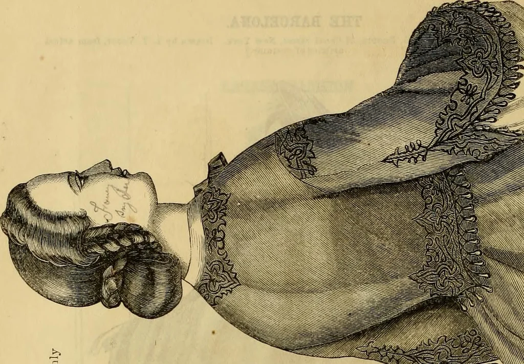 An illustration from Godey's lady's book 1863 Jan -June; Jul - Dec, 1863, leaf 724