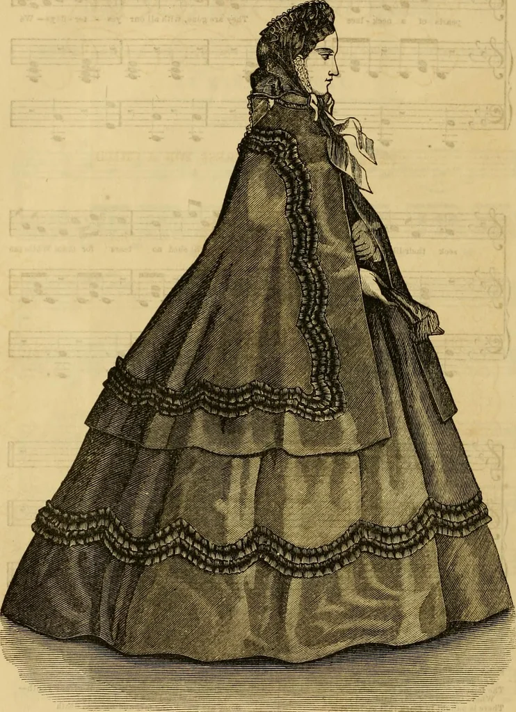 An illustration from Godey's lady's book 1863 Jan -June; Jul - Dec, 1863, leaf 822