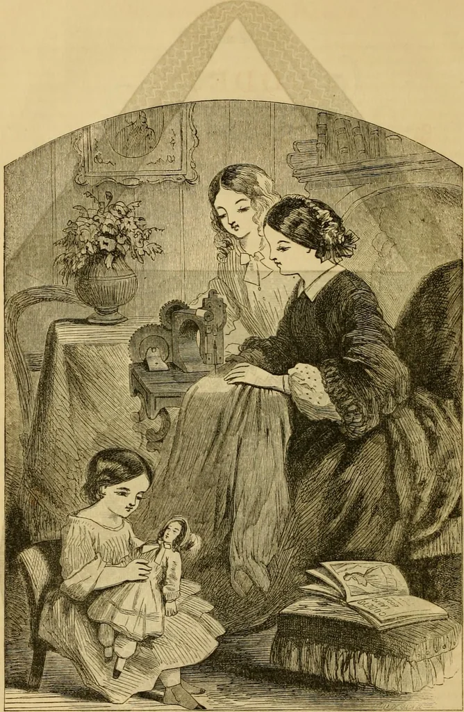 An illustration from Godey's lady's book 1863 Jan -June; Jul - Dec, 1863, leaf 830
