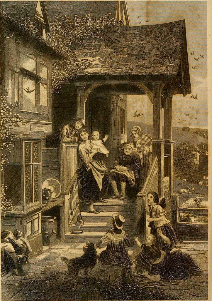 An illustration from Godey's lady's book 1863 Jan -June; Jul - Dec, 1863, leaf 916