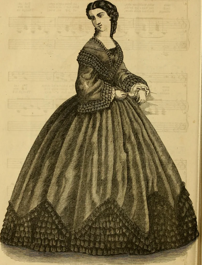 An illustration from Godey's lady's book 1863 Jan -June; Jul - Dec, 1863, leaf 922