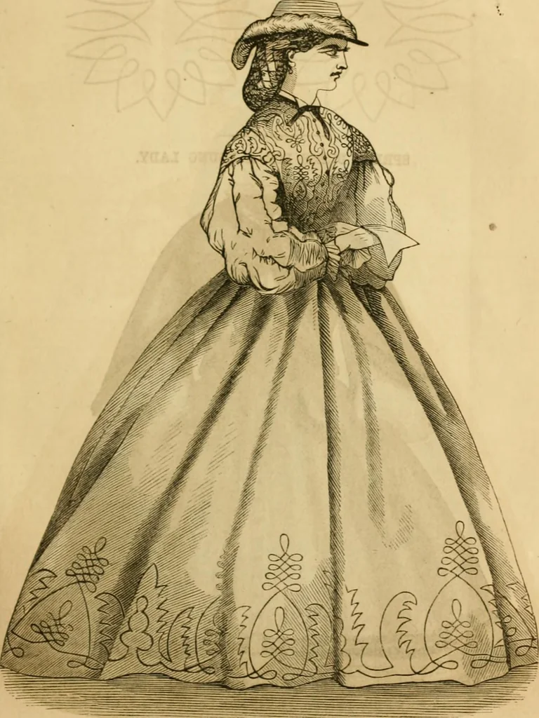 An illustration from Godey's lady's book 1863 Jan -June; Jul - Dec, 1863, leaf 923