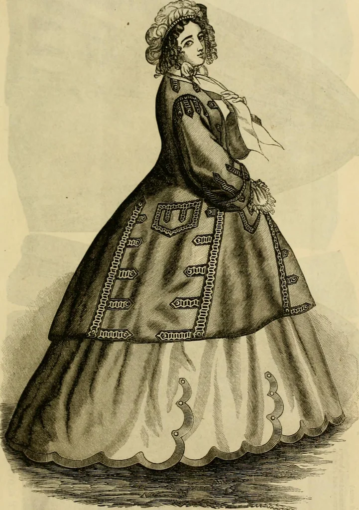 An illustration from Godey's lady's book 1864 Jan -June; Jul - Dec, 1864, leaf 1031