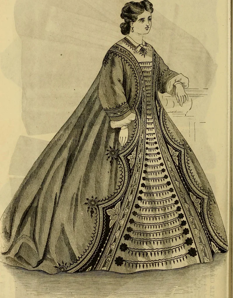 An illustration from Godey's lady's book 1864 Jan -June; Jul - Dec, 1864, leaf 1034