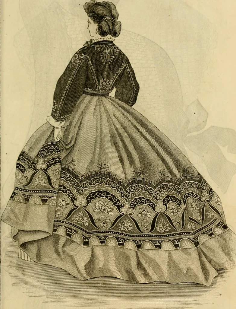 An illustration from Godey's lady's book 1864 Jan -June; Jul - Dec, 1864, leaf 1035