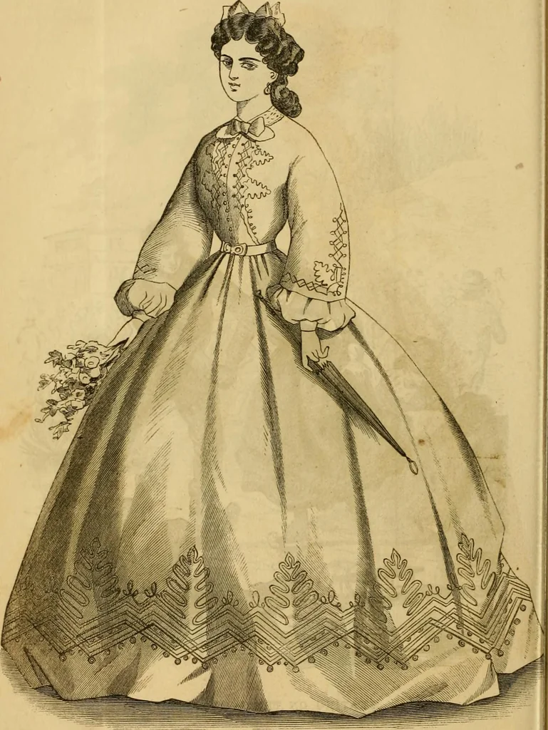 An illustration from Godey's lady's book 1864 Jan -June; Jul - Dec, 1864, leaf 116