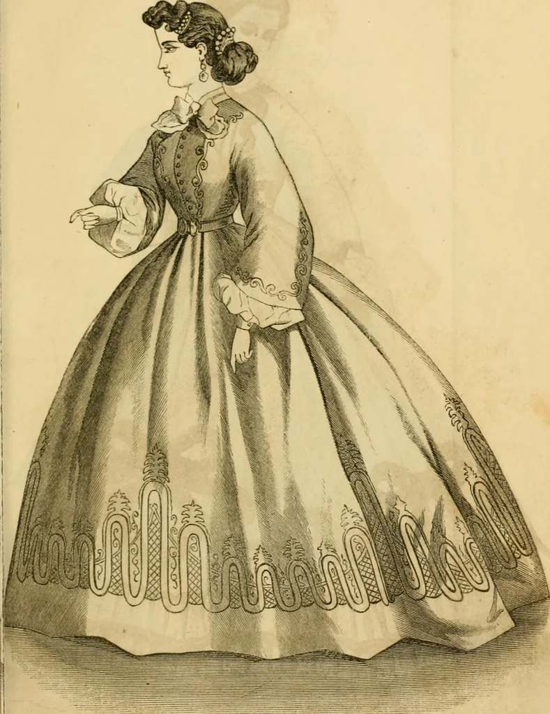 An illustration from Godey's lady's book 1864 Jan -June; Jul - Dec, 1864, leaf 117