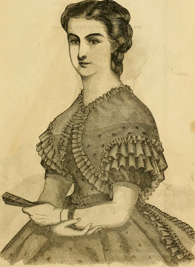 An illustration from Godey's lady's book 1864 Jan -June; Jul - Dec, 1864, leaf 121