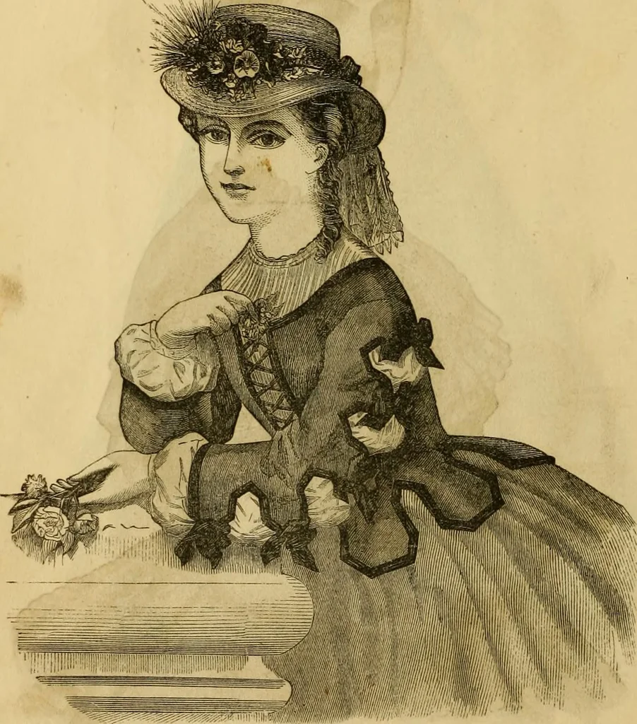 An illustration from Godey's lady's book 1864 Jan -June; Jul - Dec, 1864, leaf 122