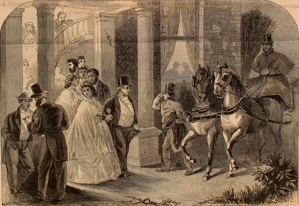 An illustration from Godey's lady's book 1864 Jan -June; Jul - Dec, 1864, leaf 13