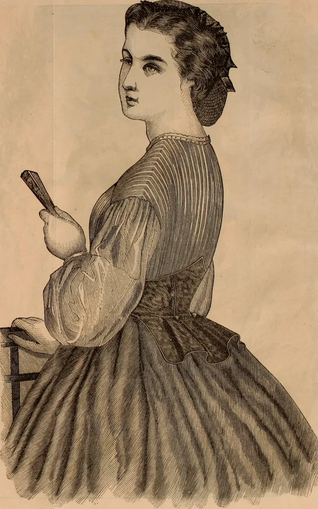 An illustration from Godey's lady's book 1864 Jan -June; Jul - Dec, 1864, leaf 14