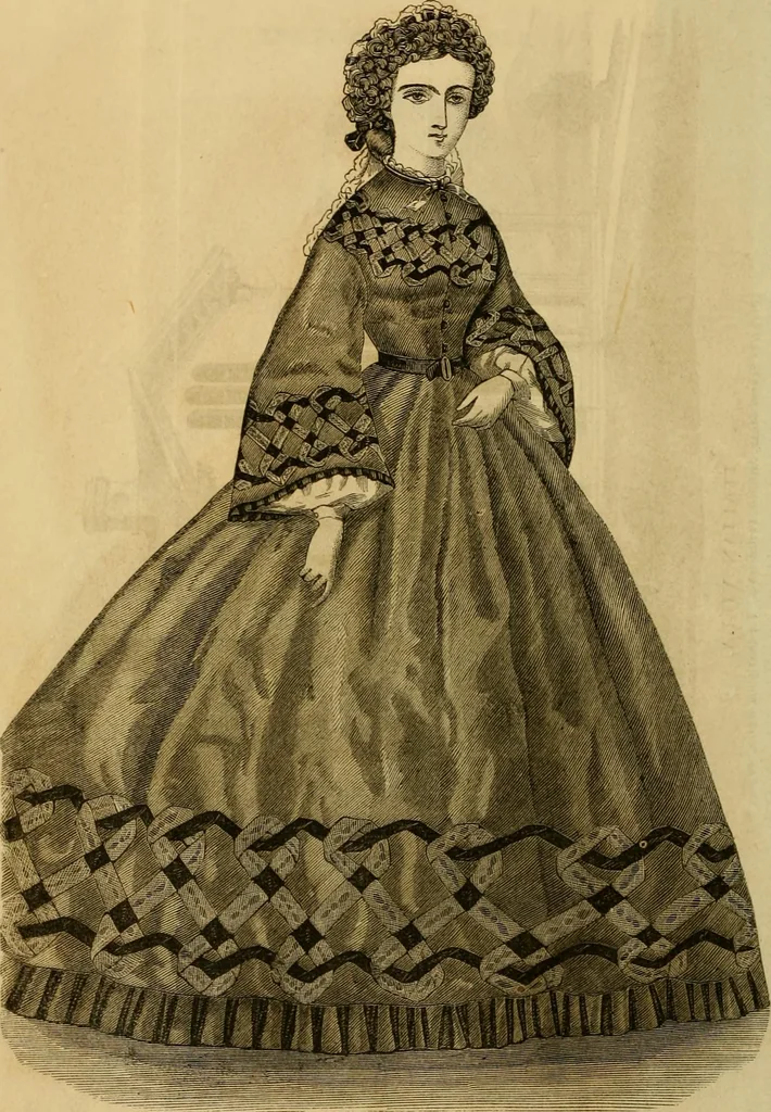 An illustration from Godey's lady's book 1864 Jan -June; Jul - Dec, 1864, leaf 16