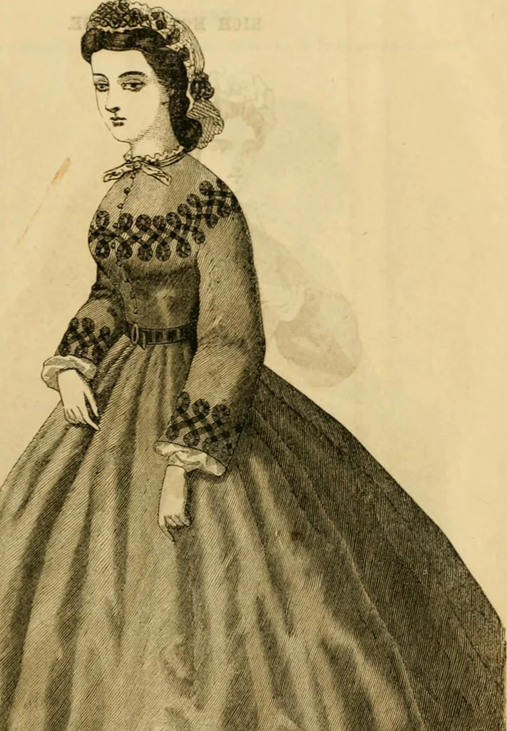 An illustration from Godey's lady's book 1864 Jan -June; Jul - Dec, 1864, leaf 17