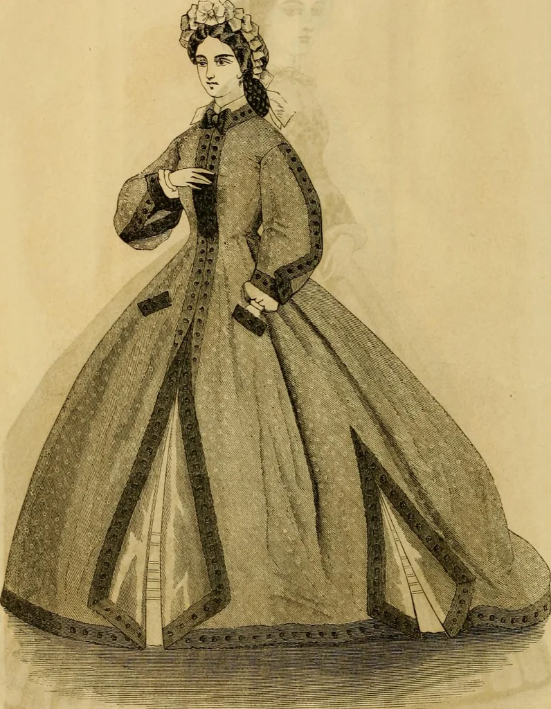 An illustration from Godey's lady's book 1864 Jan -June; Jul - Dec, 1864, leaf 18