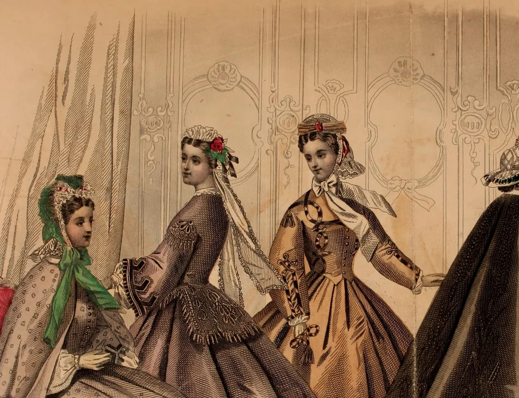 An illustration from Godey's lady's book 1864 Jan -June; Jul - Dec, 1864, leaf 213