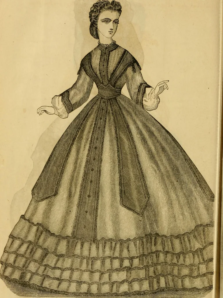 An illustration from Godey's lady's book 1864 Jan -June; Jul - Dec, 1864, leaf 220