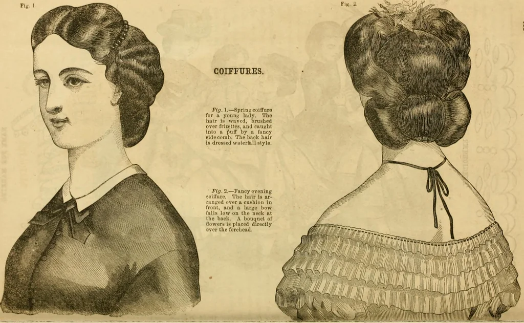 An illustration from Godey's lady's book 1864 Jan -June; Jul - Dec, 1864, leaf 225