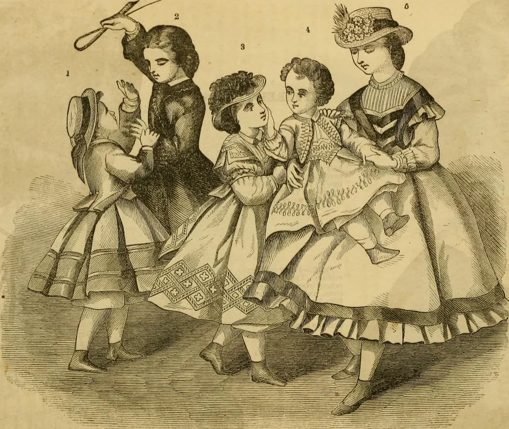An illustration from Godey's lady's book 1864 Jan -June; Jul - Dec, 1864, leaf 226