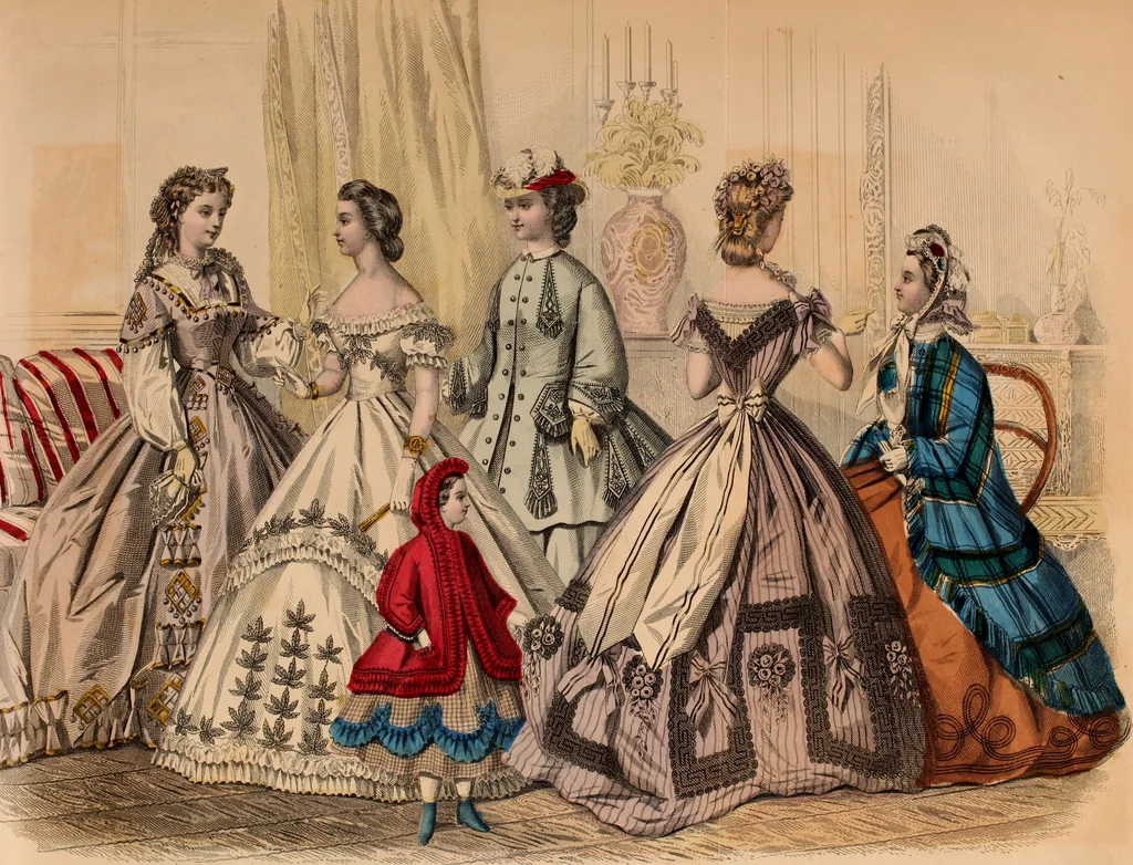 An illustration from Godey's lady's book 1864 Jan -June; Jul - Dec, 1864, leaf 313
