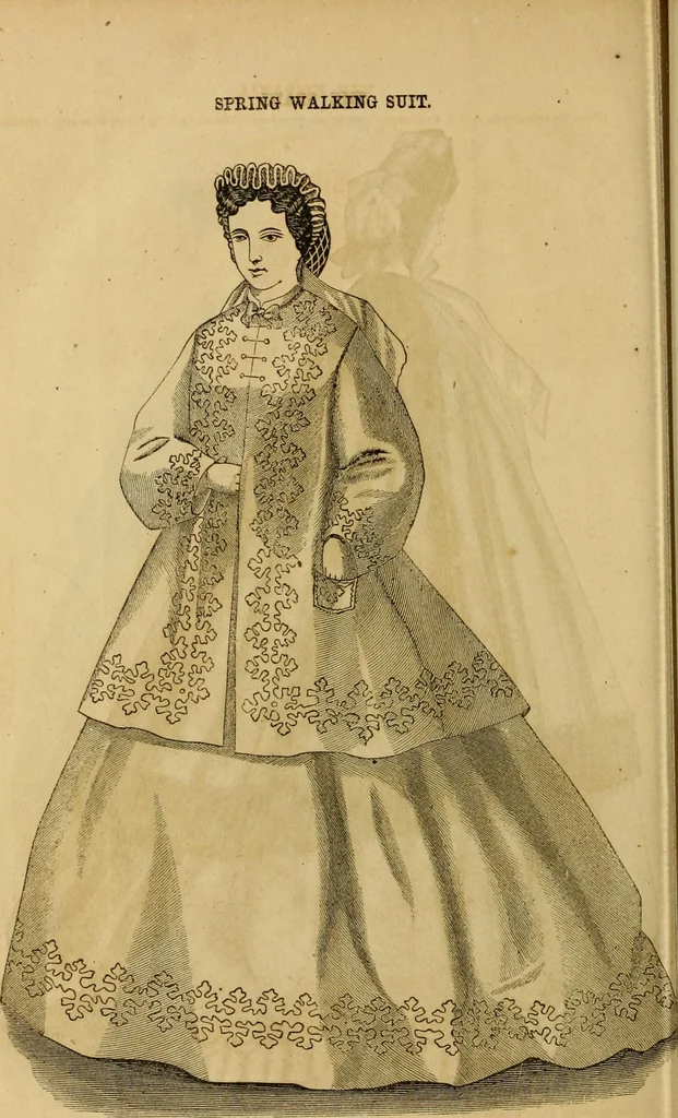 An illustration from Godey's lady's book 1864 Jan -June; Jul - Dec, 1864, leaf 408