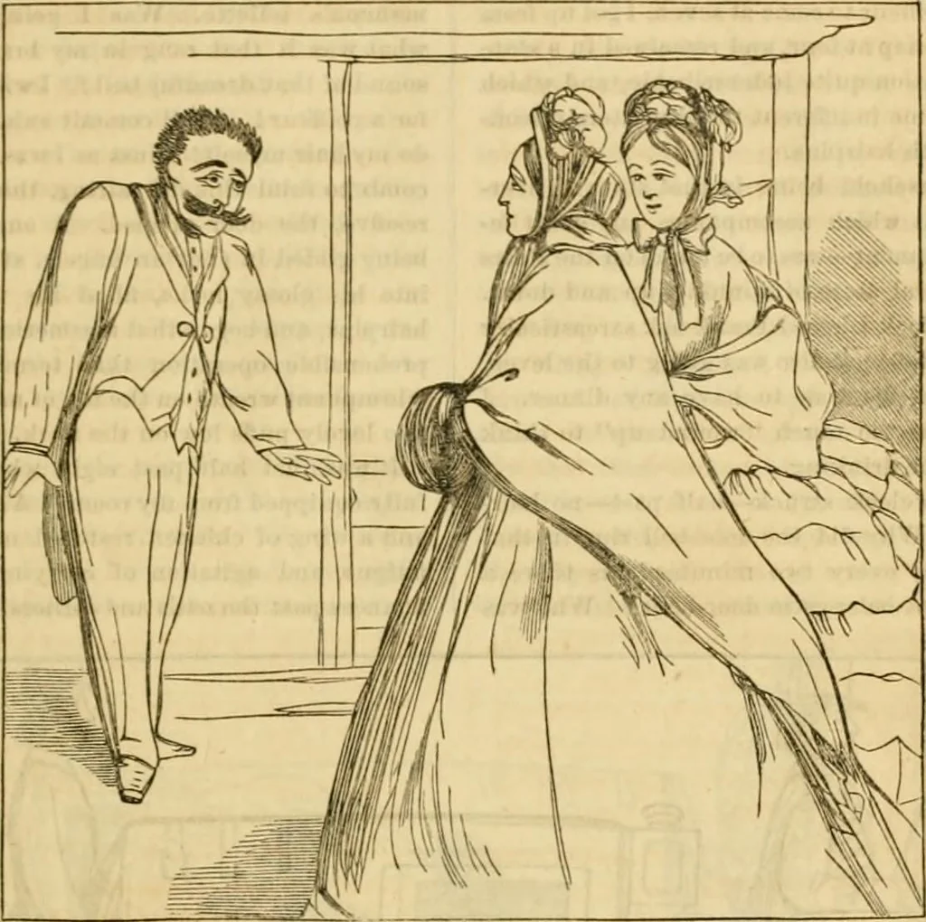 An illustration from Godey's lady's book 1864 Jan -June; Jul - Dec, 1864, leaf 41