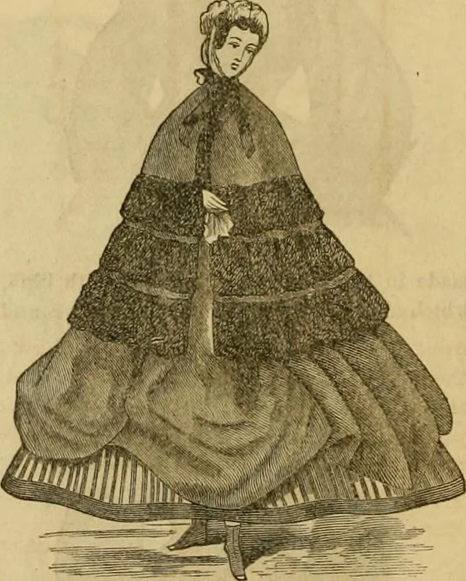 An illustration from Godey's lady's book 1864 Jan -June; Jul - Dec, 1864, leaf 464