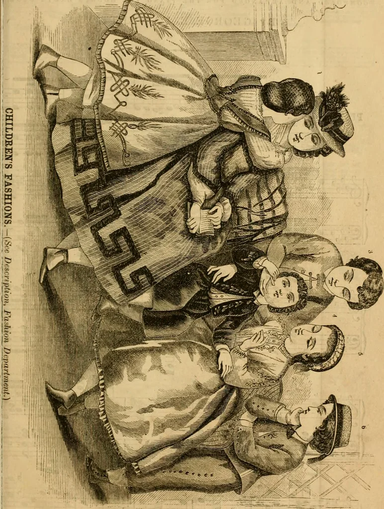 An illustration from Godey's lady's book 1864 Jan -June; Jul - Dec, 1864, leaf 491