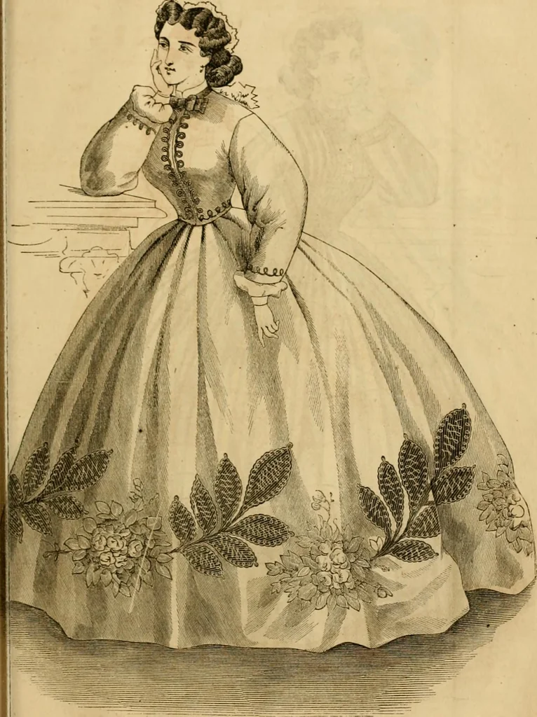 An illustration from Godey's lady's book 1864 Jan -June; Jul - Dec, 1864, leaf 495