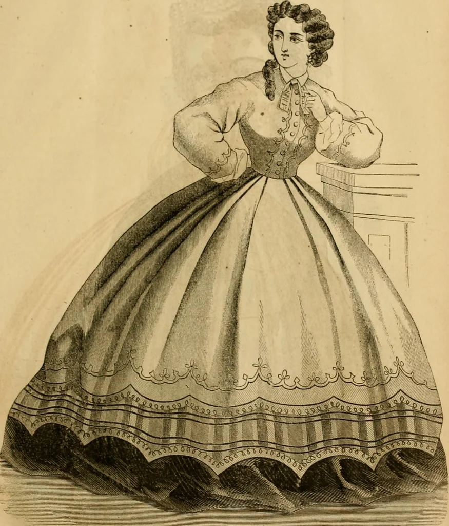 An illustration from Godey's lady's book 1864 Jan -June; Jul - Dec, 1864, leaf 497