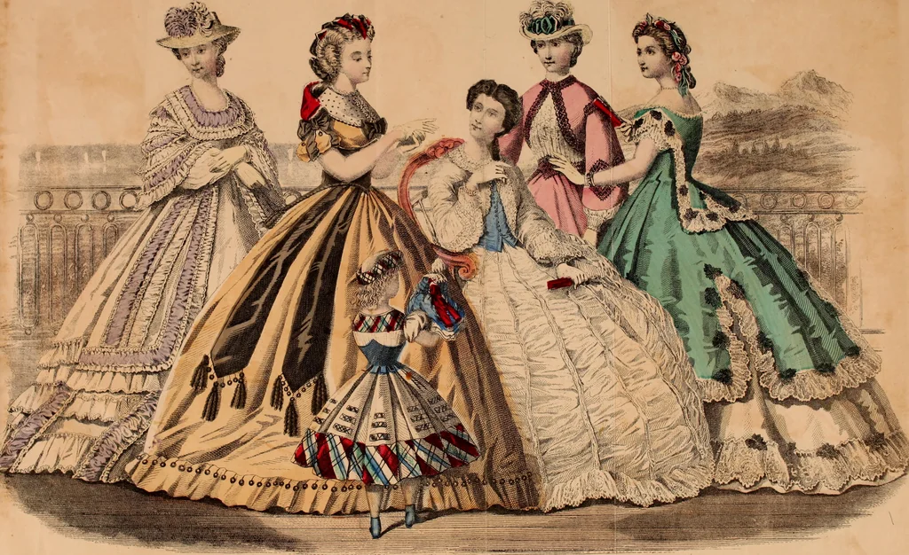 An illustration from Godey's lady's book 1864 Jan -June; Jul - Dec, 1864, leaf 587
