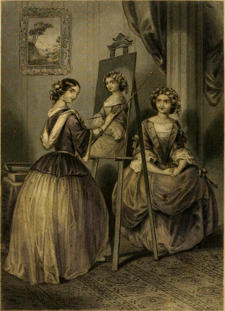 An illustration from Godey's lady's book 1864 Jan -June; Jul - Dec, 1864, leaf 6
