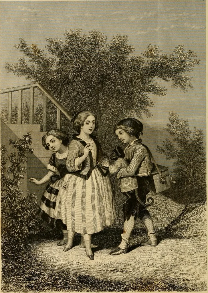 An illustration from Godey's lady's book 1864 Jan -June; Jul - Dec, 1864, leaf 676