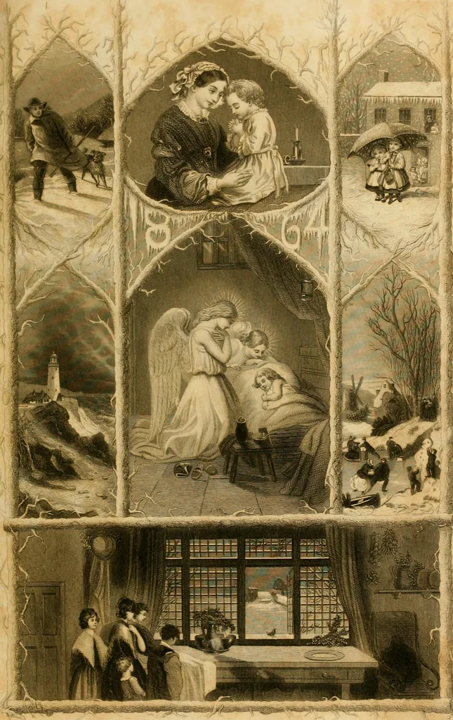 An illustration from Godey's lady's book 1864 Jan -June; Jul - Dec, 1864, leaf 7