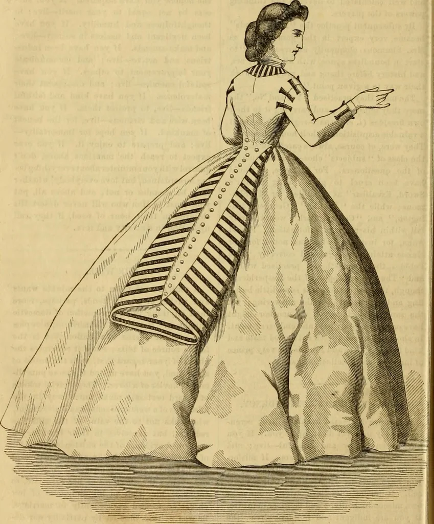 An illustration from Godey's lady's book 1864 Jan -June; Jul - Dec, 1864, leaf 736