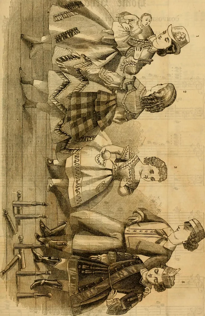 An illustration from Godey's lady's book 1864 Jan -June; Jul - Dec, 1864, leaf 767