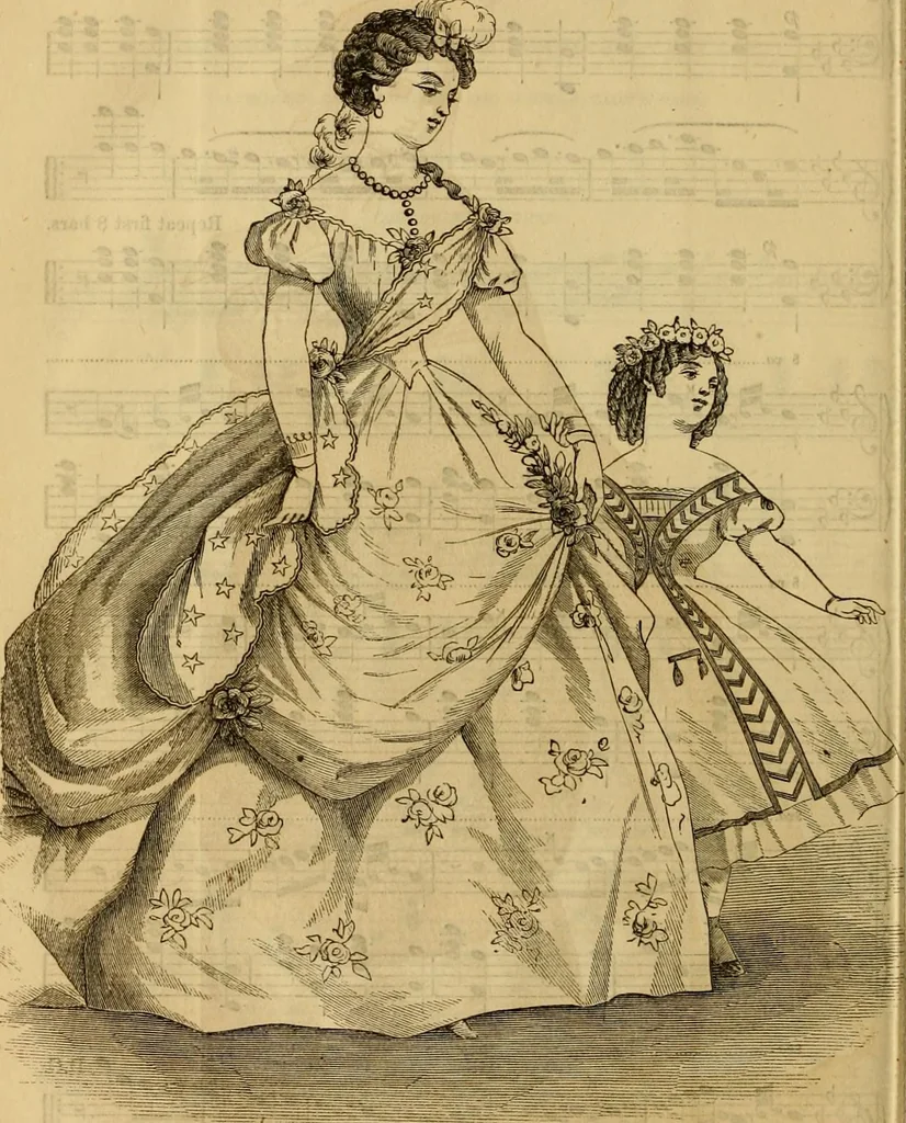An illustration from Godey's lady's book 1864 Jan -June; Jul - Dec, 1864, leaf 770