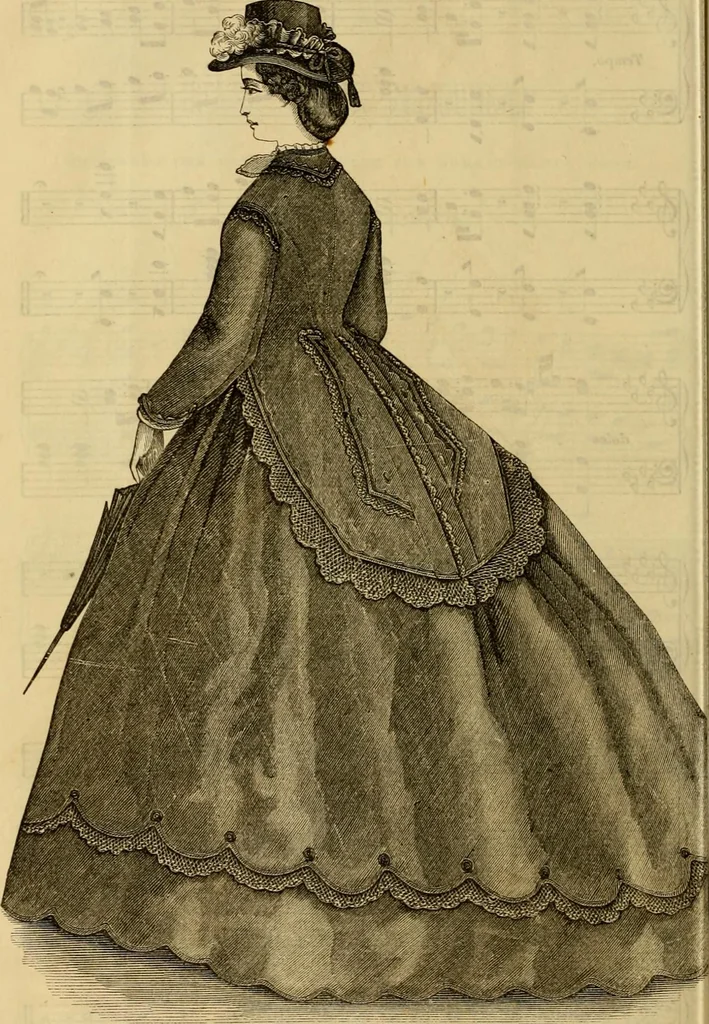 An illustration from Godey's lady's book 1864 Jan -June; Jul - Dec, 1864, leaf 858