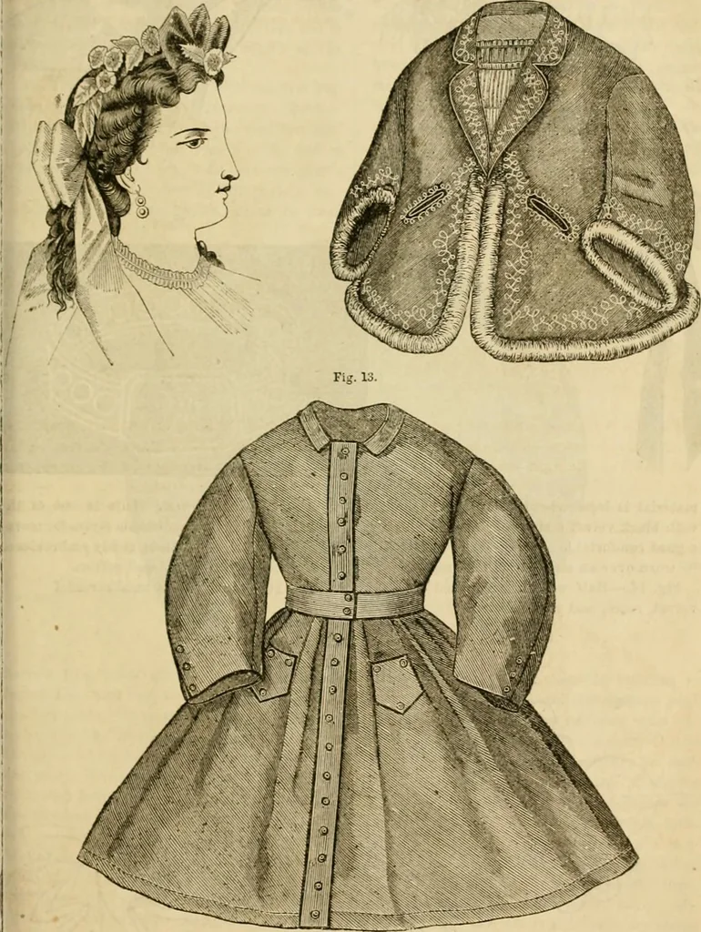 An illustration from Godey's lady's book 1864 Jan -June; Jul - Dec, 1864, leaf 913