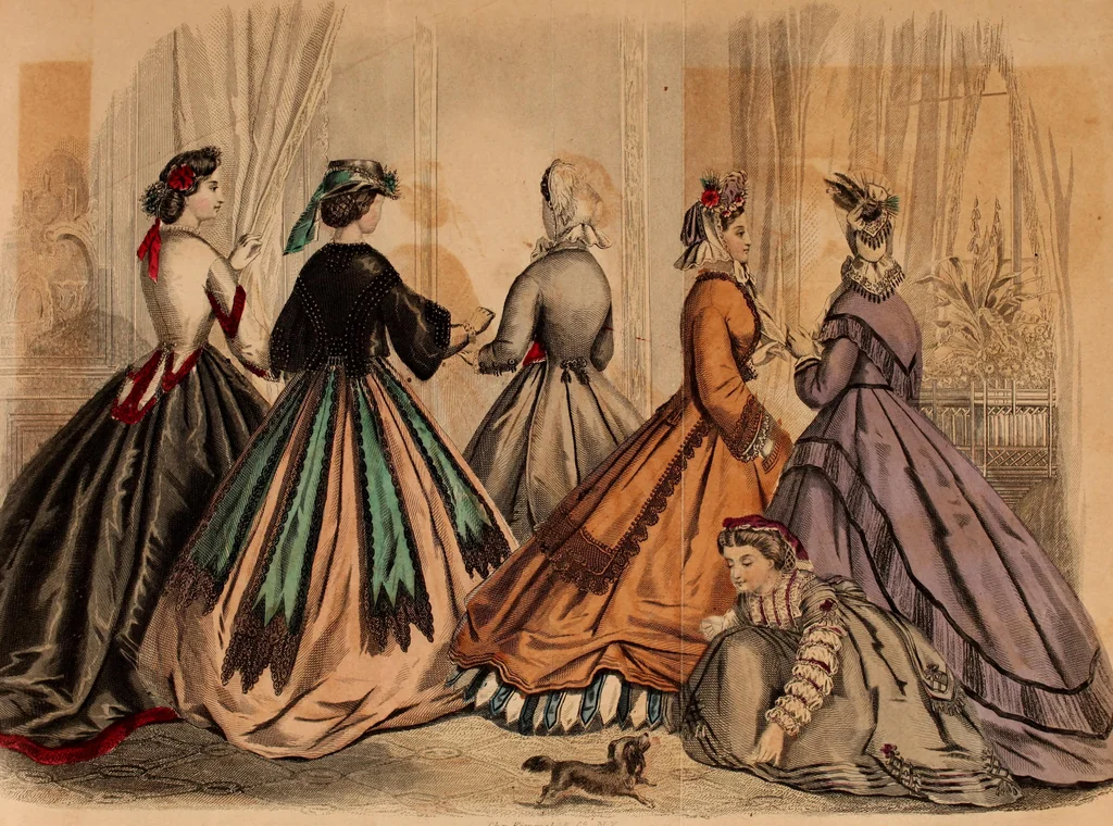 An illustration from Godey's lady's book 1864 Jan -June; Jul - Dec, 1864, leaf 941