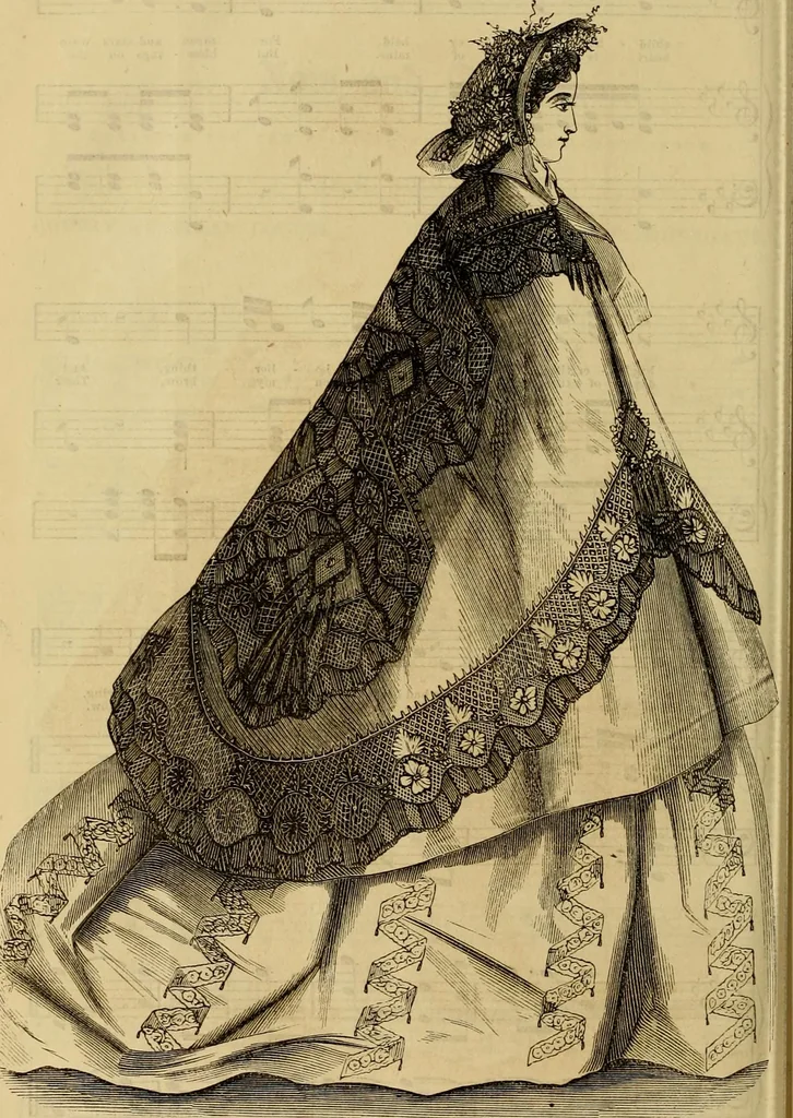 An illustration from Godey's lady's book 1864 Jan -June; Jul - Dec, 1864, leaf 944